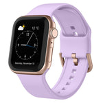 Bracelet de montre en silicone à boucle ardillon, pour Apple Watch SE 2023 44mm