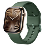 Bracelet de montre en silicone à boucle ardillon, pour Apple Watch Series 10 46mm