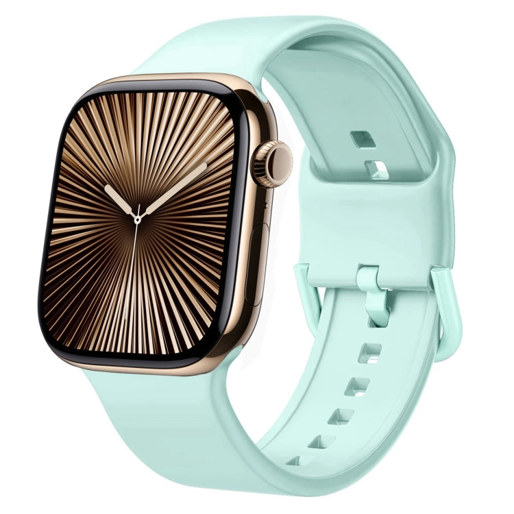 Bracelet de montre en silicone à boucle ardillon, pour Apple Watch Series 10 46mm
