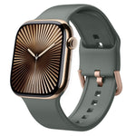 Bracelet de montre en silicone à boucle ardillon, pour Apple Watch Series 10 46mm