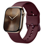 Bracelet de montre en silicone à boucle ardillon, pour Apple Watch Series 10 46mm