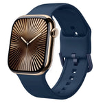 Bracelet de montre en silicone à boucle ardillon, pour Apple Watch Series 10 46mm