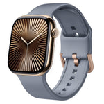 Bracelet de montre en silicone à boucle ardillon, pour Apple Watch Series 10 46mm