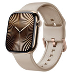 Bracelet de montre en silicone à boucle ardillon, pour Apple Watch Series 10 46mm