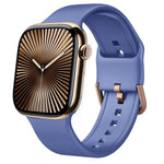 Bracelet de montre en silicone à boucle ardillon, pour Apple Watch Series 10 46mm