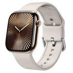 Bracelet de montre en silicone à boucle ardillon, pour Apple Watch Series 10 46mm