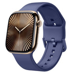 Bracelet de montre en silicone à boucle ardillon, pour Apple Watch Series 10 46mm