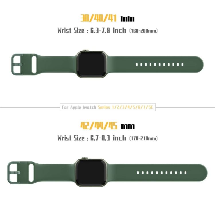 Pin Buckle Silicone Watch Band, For Apple Watch Series 10 42mm