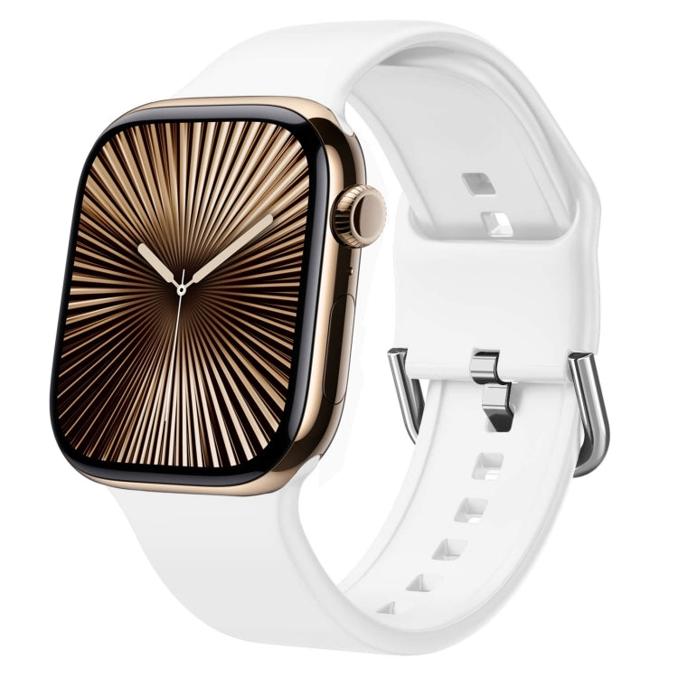 Pin Buckle Silicone Watch Band, For Apple Watch Series 10 42mm