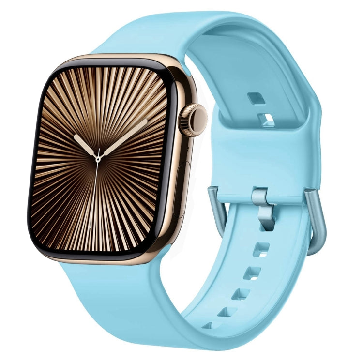 Pin Buckle Silicone Watch Band, For Apple Watch Series 10 42mm