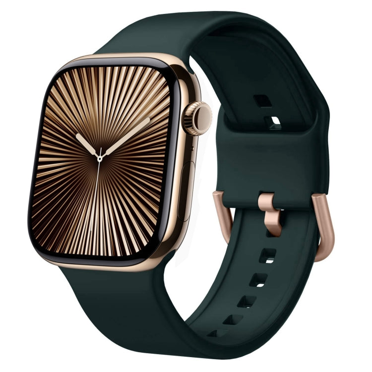 Pin Buckle Silicone Watch Band, For Apple Watch Series 10 42mm