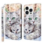 3D Painted Leather Phone Case, For iPhone 15 Pro Max, For iPhone 15 Pro, For iPhone 15 Plus, For iPhone 15
