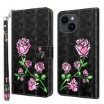 3D Painted Leather Phone Case, For iPhone 15 Pro Max, For iPhone 15 Pro, For iPhone 15 Plus, For iPhone 15