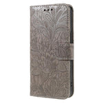 Étui de téléphone en cuir gaufré de fleur de dentelle, pour iPhone 17e / 16e, pour iPhone 17 Pro Max, pour iPhone 17 Pro, pour iPhone 17, pour iPhone Air, pour iPhone 16 Pro Max, pour iPhone 16 Pro, pour iPhone 16 Plus