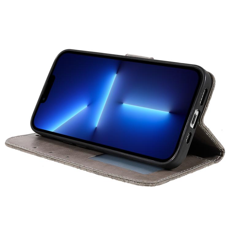Étui de téléphone en cuir gaufré de fleur de dentelle, pour iPhone 17e / 16e, pour iPhone 17 Pro Max, pour iPhone 17 Pro, pour iPhone 17, pour iPhone Air, pour iPhone 16 Pro Max, pour iPhone 16 Pro, pour iPhone 16 Plus