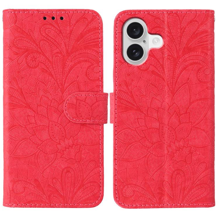Étui de téléphone en cuir gaufré de fleur de dentelle, pour iPhone 17e / 16e, pour iPhone 17 Pro Max, pour iPhone 17 Pro, pour iPhone 17, pour iPhone Air, pour iPhone 16 Pro Max, pour iPhone 16 Pro, pour iPhone 16 Plus