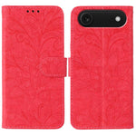 Étui de téléphone en cuir gaufré de fleur de dentelle, pour iPhone 17e / 16e, pour iPhone 17 Pro Max, pour iPhone 17 Pro, pour iPhone 17, pour iPhone Air, pour iPhone 16 Pro Max, pour iPhone 16 Pro, pour iPhone 16 Plus