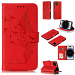 Coque de téléphone en cuir avec motif plume et texture litchi, Pour iPhone 17 Pro Max, Pour iPhone 17 Pro, Pour iPhone 17, Pour iPhone Air, Pour iPhone 15 Pro Max, Pour iPhone 15 Pro, Pour iPhone 15 Plus, Pour iPhone 15