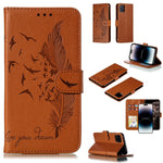 Coque de téléphone en cuir avec motif plume et texture litchi, Pour iPhone 17 Pro Max, Pour iPhone 17 Pro, Pour iPhone 17, Pour iPhone Air, Pour iPhone 15 Pro Max, Pour iPhone 15 Pro, Pour iPhone 15 Plus, Pour iPhone 15