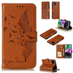 Coque de téléphone en cuir avec motif plume et texture litchi, Pour iPhone 17 Pro Max, Pour iPhone 17 Pro, Pour iPhone 17, Pour iPhone Air, Pour iPhone 15 Pro Max, Pour iPhone 15 Pro, Pour iPhone 15 Plus, Pour iPhone 15