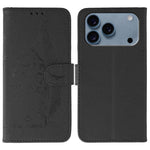 Coque de téléphone en cuir avec motif plume et texture litchi, Pour iPhone 17 Pro Max, Pour iPhone 17 Pro, Pour iPhone 17, Pour iPhone Air, Pour iPhone 15 Pro Max, Pour iPhone 15 Pro, Pour iPhone 15 Plus, Pour iPhone 15