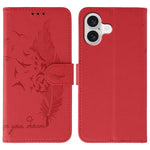 Coque de téléphone en cuir avec motif plume et texture litchi, Pour iPhone 17 Pro Max, Pour iPhone 17 Pro, Pour iPhone 17, Pour iPhone Air, Pour iPhone 15 Pro Max, Pour iPhone 15 Pro, Pour iPhone 15 Plus, Pour iPhone 15