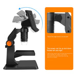 Microscope électronique numérique de bureau P110 50X-1000X avec écran 4,3 pouces, P110