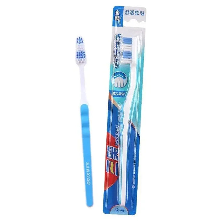 Brosse à dents douce SANXIAO pour nettoyage en profondeur / pc, couleur aléatoire