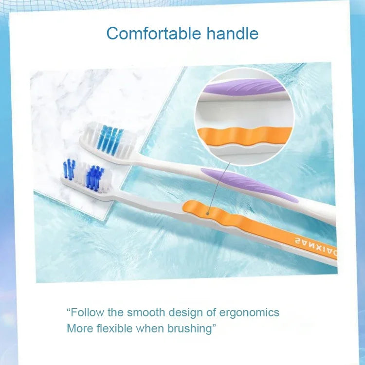 Brosse à dents douce SANXIAO pour nettoyage en profondeur / pc, couleur aléatoire