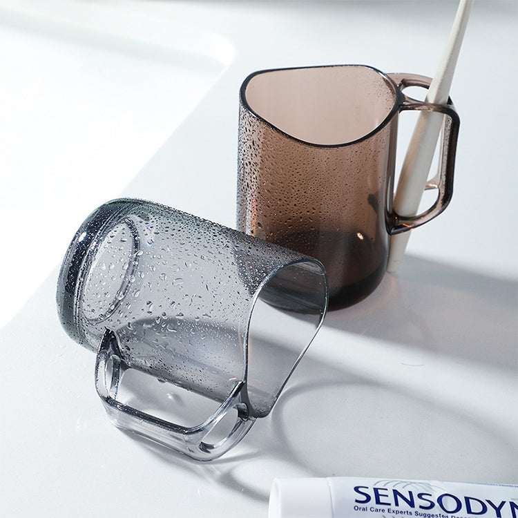 Plastic Transparent Acrylic Teeth Brushing Mouthwash Cup, 1pc