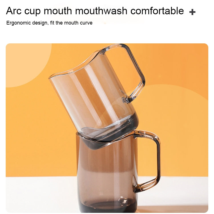 Plastic Transparent Acrylic Teeth Brushing Mouthwash Cup, 1pc