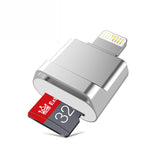 Adaptateur MicroDrive 8 broches vers carte TF, mini lecteur de carte TF pour iPhone & iPad, lecteur de carte