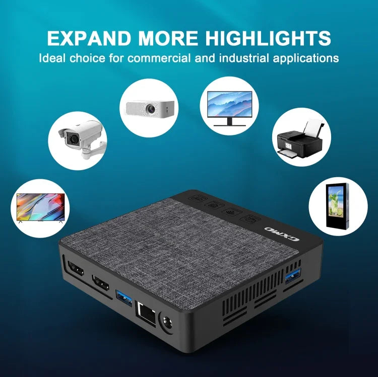 GXMO N42 Windows 11 Intel Gemini Lake N4020C Mini PC NVME SSD WiFi Mini Ordinateur de Bureau, 4GB+64GB, 4GB+64GB+256GB