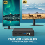 GXMO N42 Windows 11 Intel Gemini Lake N4020C Mini PC NVME SSD WiFi Mini Ordinateur de Bureau, 4GB+64GB, 4GB+64GB+256GB
