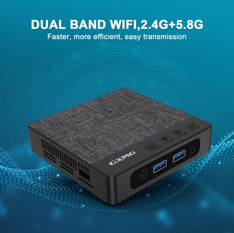 GXMO N42 Windows 11 Intel Gemini Lake N4020C Mini PC NVME SSD WiFi Mini Ordinateur de Bureau, 4GB+64GB, 4GB+64GB+256GB