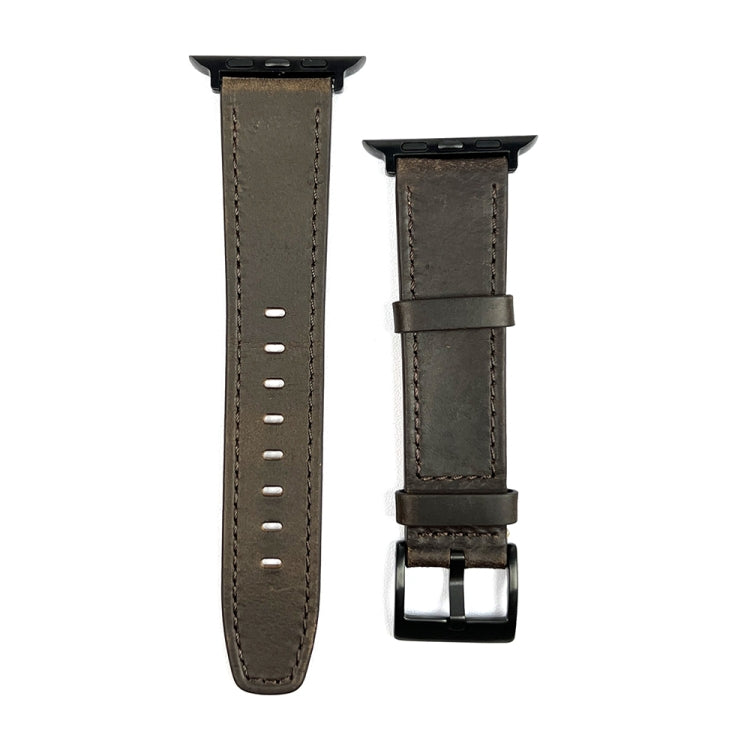 Retro Texture Leather Watch Band, For Apple Watch SE 2023 44mm, For Apple Watch Ultra 49mm, For Apple Watch SE 2023 40mm, For Apple Watch 8 41mm, For Apple Watch 8 45mm, For Apple Watch Ultra 2 49mm, For Apple Watch 9 45mm, For Apple Watch SE 2022 40mm...