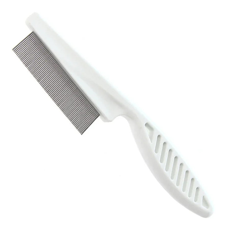 Peigne de beauté pour chien, chat et autres animaux de compagnie, 18 cm, pour l'élimination des puces, à dents serrées