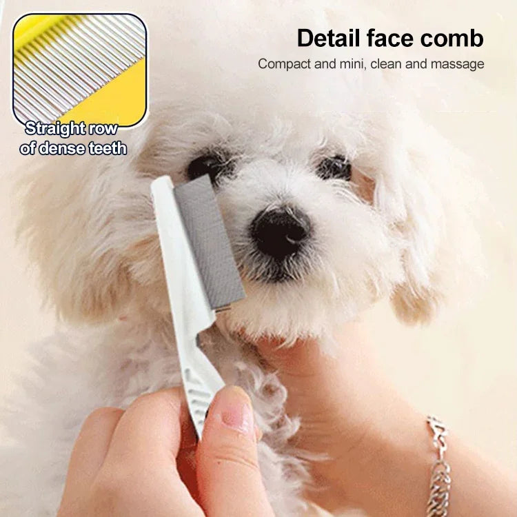 Peigne de beauté pour chien, chat et autres animaux de compagnie, 18 cm, pour l'élimination des puces, à dents serrées