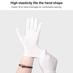 Gants Épais en Tissu Anti-transpiration Blanc de Protection du Travail, 1 Paire