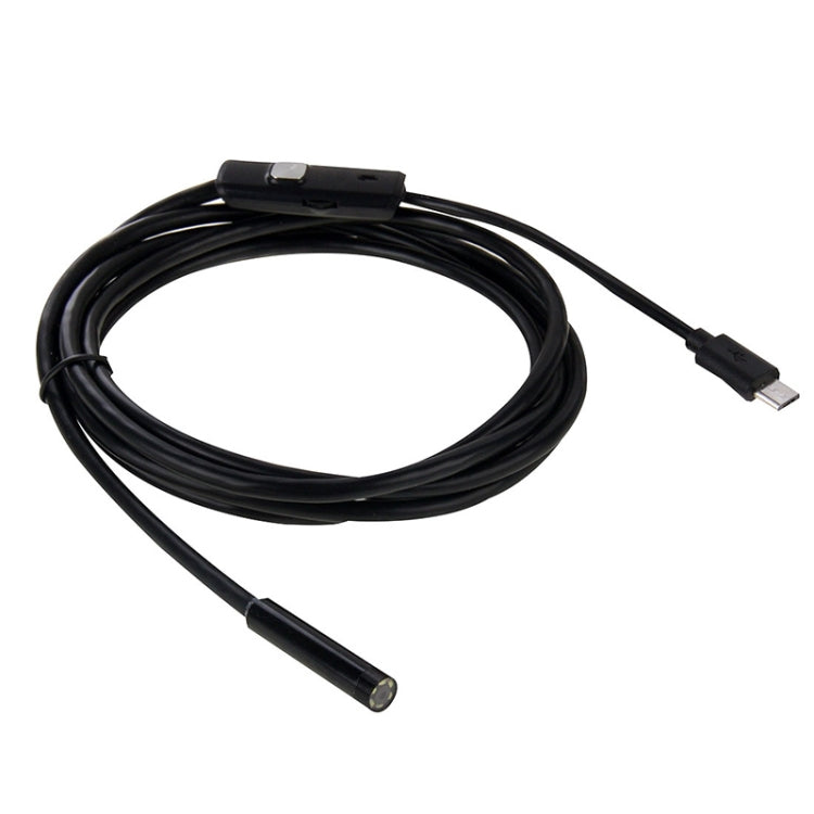 Caméra d'inspection endoscope micro USB étanche AN97 pour tube serpent, fonction OTG pour téléphone Android, avec 6 LED, 5,5mm, 8mm