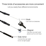 Caméra d'inspection endoscope micro USB étanche AN97 pour tube serpent, fonction OTG pour téléphone Android, avec 6 LED, 5,5mm, 8mm