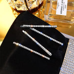 Épingle à cheveux polyvalente à strass brillants pour célébrités, ensemble de 4 pièces