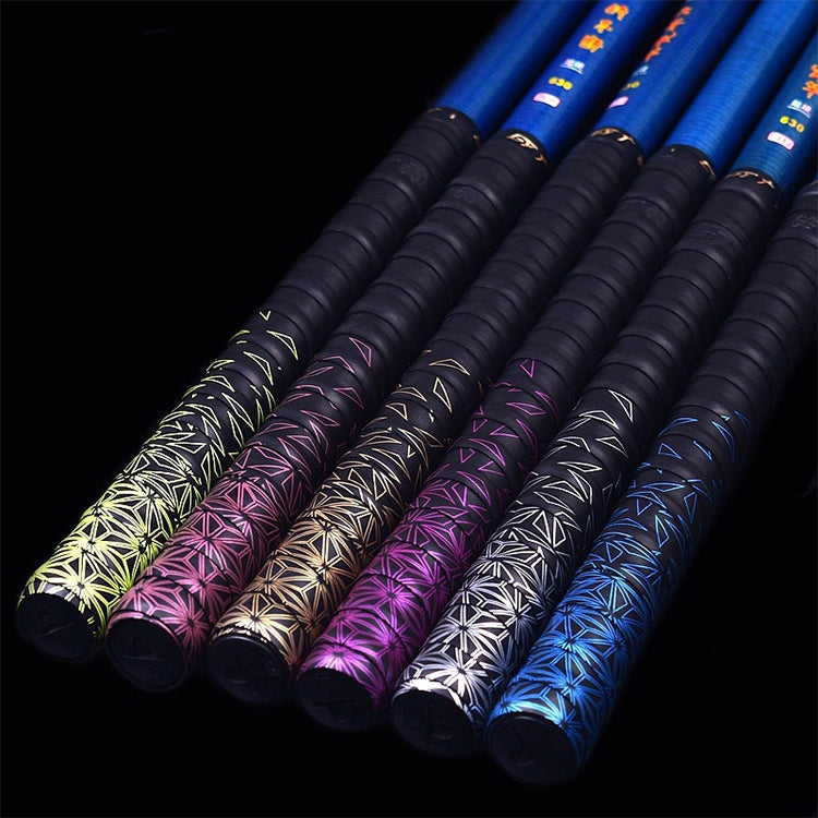GUANGYU sangle de poignée colorée dégradée 1,8m, colle épaisse antidérapante et absorbant la sueur pour canne à pêche, couleur aléatoire