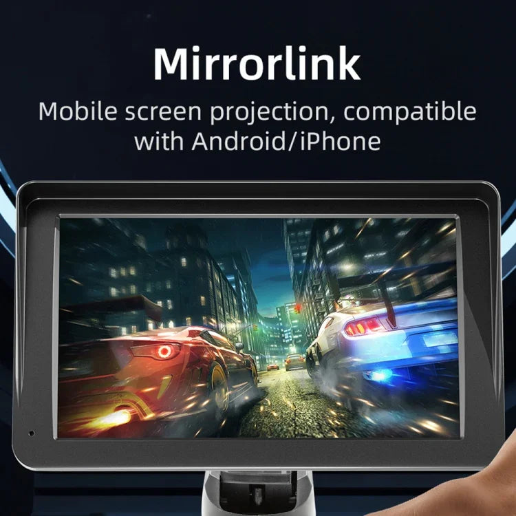 B5570 Lecteur MP5 de voiture style pare-soleil 7 pouces CarPlay sans fil, prend en charge l'interconnexion de téléphone portable, B5570