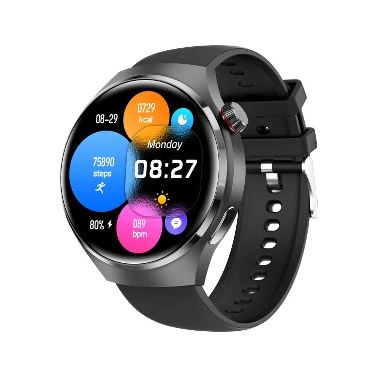 Bracelet connecté G4, montre connectée de 1,53 pouce, compatible avec les appels Bluetooth, le NFC et la fréquence cardiaque