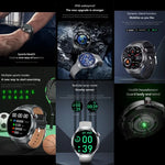 Bracelet connecté G4, montre connectée de 1,53 pouce, compatible avec les appels Bluetooth, le NFC et la fréquence cardiaque