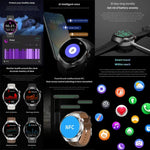 Bracelet connecté G4, montre connectée de 1,53 pouce, compatible avec les appels Bluetooth, le NFC et la fréquence cardiaque