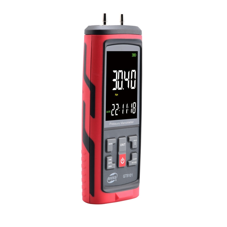 Manomètre à pression différentielle BENETECH GT5101 avec affichage LCD, 1KPa, 2KPa, 4KPa, 10KPa, 40KPa, 50KPa, 125Pa, 250Pa, 100KPa