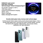 Xiaomi Redmi Note 13 Pro 5G, 6,67 pouces MIUI 14 Snapdragon 7s Gen 2 Octa Core 4nm jusqu'à 2,4 GHz, NFC, Réseau : 5G, 16 Go+512 Go