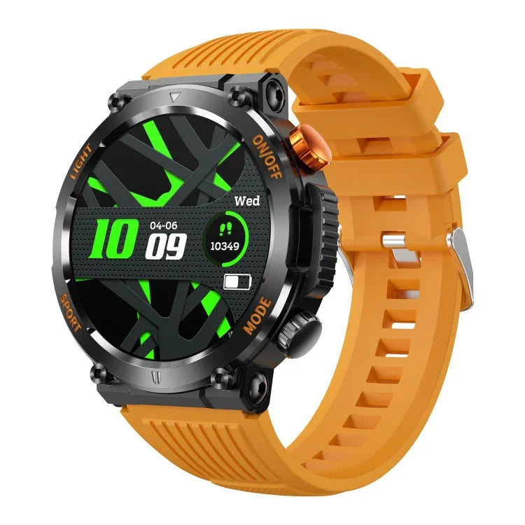 Montre connectée Bluetooth HT17 avec écran rond de 1,46 pouce, prise en charge du suivi de la santé et plus de 100 modes sportifs
